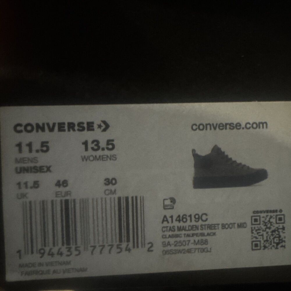 Converse Chuck Taylor All Star Malden Street Boot Olive A09492C Men's Size 11.5 - Picture 6 of 6
